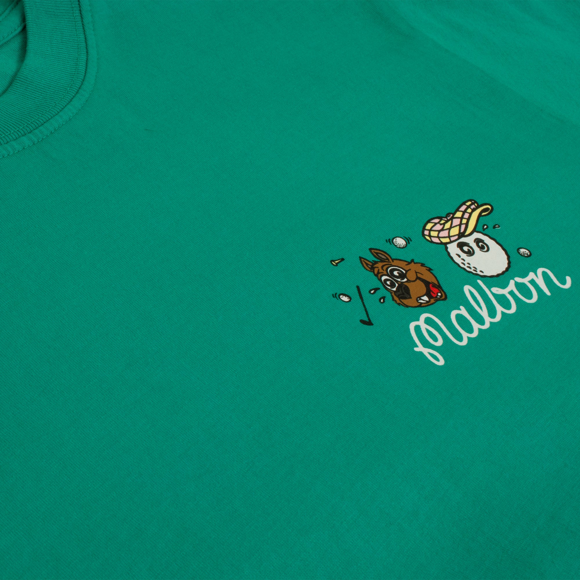 Malbon Two Man Scramble Mens SS T-Shirt Bright Green